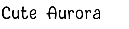 Cute Aurora.ttf字體轉換器圖片