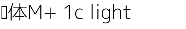 黑体M  1c light.ttf字體轉換器圖片