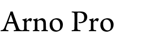 Arno Pro.otf字體轉換器圖片