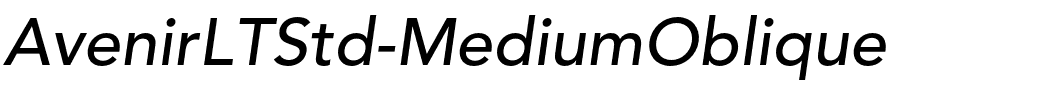 AvenirLTStd-MediumOblique.otf字體轉換器圖片