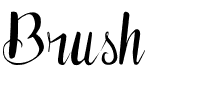 Brush.otf字體轉換器圖片
