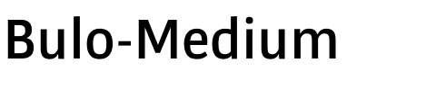 Bulo-Medium.otf字體轉換器圖片