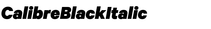CalibreBlackItalic.otf字體轉換器圖片