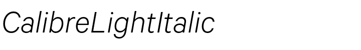 CalibreLightItalic.otf字體轉換器圖片
