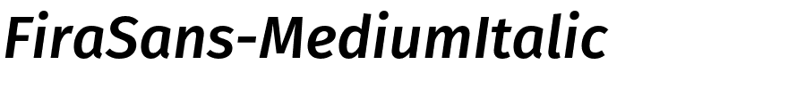 FiraSans-MediumItalic.otf字體轉換器圖片