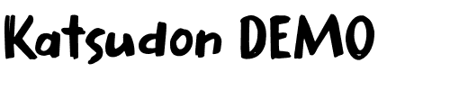 Katsudon DEMO.otf字體轉換器圖片