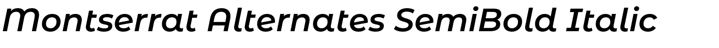 Montserrat Alternates SemiBold Italic.otf字體轉換器圖片