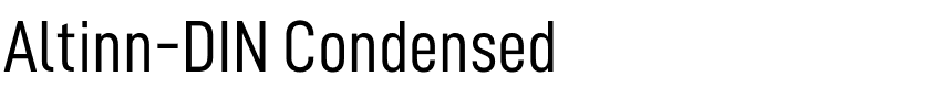 Altinn-DIN Condensed.otf字體轉換器圖片
