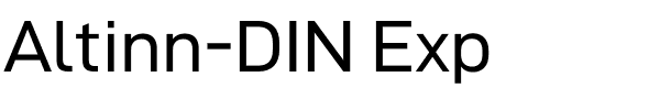 Altinn-DIN Exp.otf字體轉換器圖片
