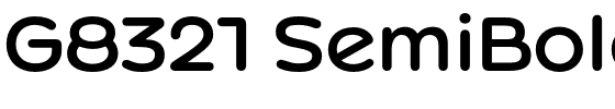 G8321 SemiBold.otf字體轉換器圖片