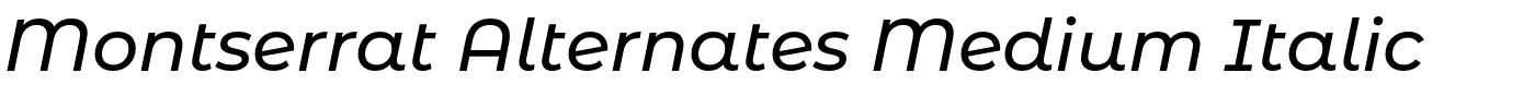 Montserrat Alternates Medium Italic.otf字體轉換器圖片