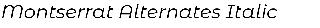 Montserrat Alternates Italic.otf字體轉換器圖片