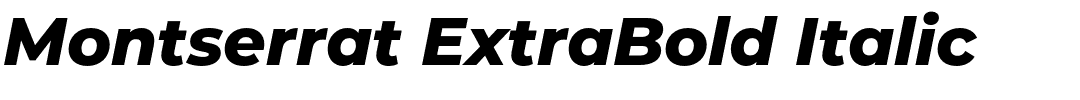 Montserrat ExtraBold Italic.otf字體轉換器圖片