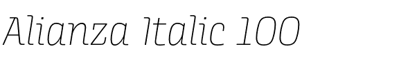 Alianza Italic 100.otf字體轉換器圖片