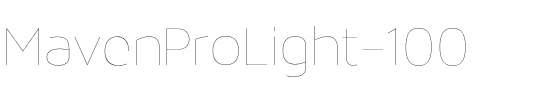 MavenProLight-100.otf字體轉換器圖片