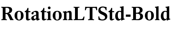 RotationLTStd-Bold.otf字體轉換器圖片