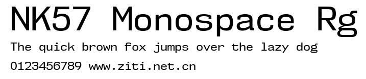 NK57 Monospace Rg.ttf字體轉換器圖片