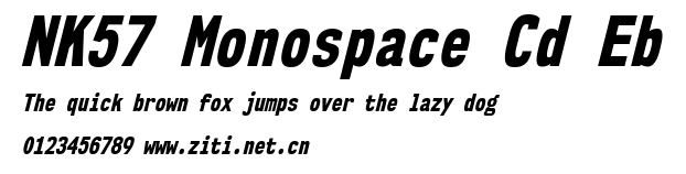 NK57 Monospace Cd Eb.ttf字體轉換器圖片