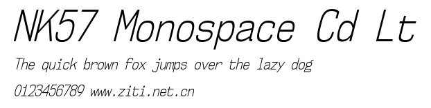 NK57 Monospace Cd Lt.ttf字體轉換器圖片