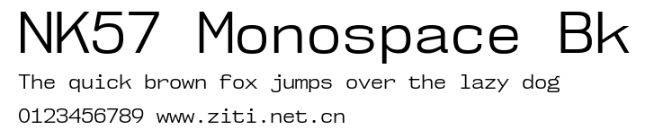 NK57 Monospace Bk.ttf字體轉換器圖片