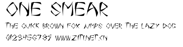 One Smear.ttf字體轉換器圖片