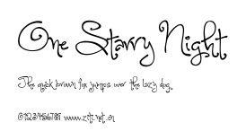 One Starry Night.ttf