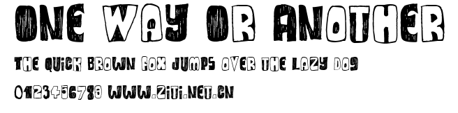 One Way Or Another.ttf