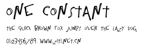 One Constant.ttf字體轉換器圖片