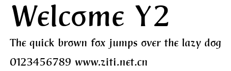 Welcome Y2.ttf字體轉換器圖片