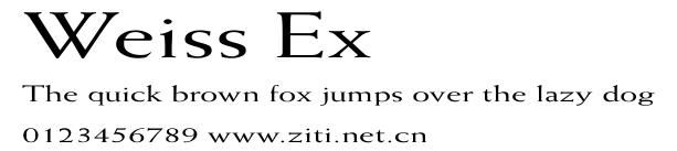 Weiss Ex.ttf字體轉換器圖片
