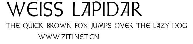 Weiss Lapidar.ttf字體轉換器圖片