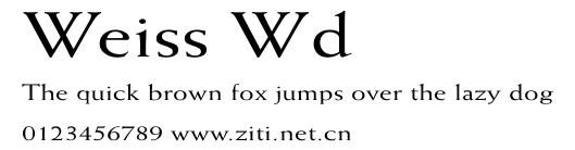 Weiss Wd.ttf字體轉換器圖片