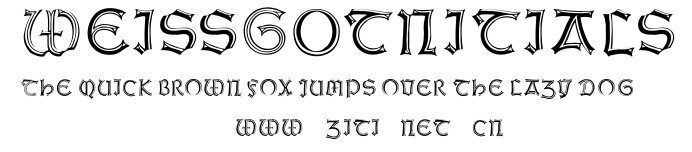 WeissGotnitials.ttf字體轉換器圖片