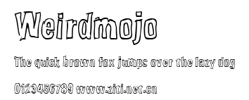 Weirdmojo.ttf字體轉換器圖片