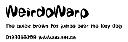 WeirdoWarp.ttf字體轉換器圖片