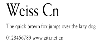 Weiss Cn.ttf字體轉換器圖片