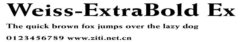 Weiss-ExtraBold Ex.ttf字體轉換器圖片
