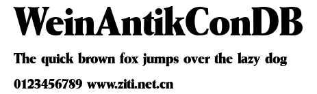 WeinAntikConDB.ttf字體轉換器圖片