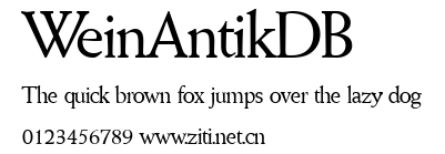 WeinAntikDB.ttf字體轉換器圖片