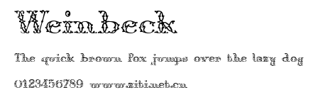 Weinbeck.ttf字體轉換器圖片