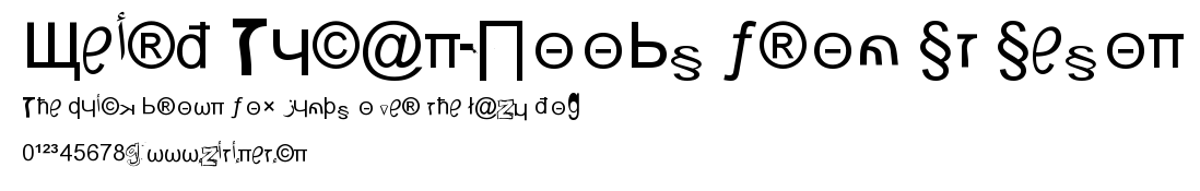 Weird Tucan-Noobs from St Seson.ttf字體轉換器圖片