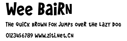 Wee Bairn.ttf字體轉換器圖片