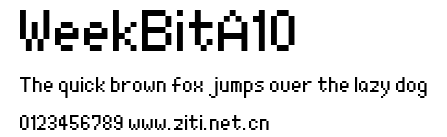 WeekBitA10.ttf字體轉換器圖片