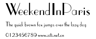WeekendInParis.ttf字體轉換器圖片