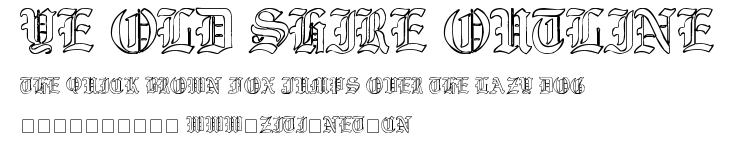 Ye Old Shire Outline.ttf字體轉換器圖片