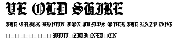 Ye Old Shire.ttf字體轉換器圖片
