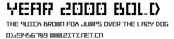 Year 2000 Bold.ttf字體轉換器圖片