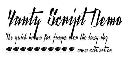 Yanty Script Demo.ttf字體轉換器圖片