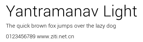 Yantramanav Light.ttf字體轉換器圖片