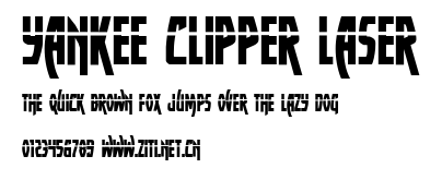 Yankee Clipper Laser.ttf字體轉換器圖片